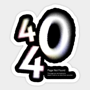 404 Error Sticker